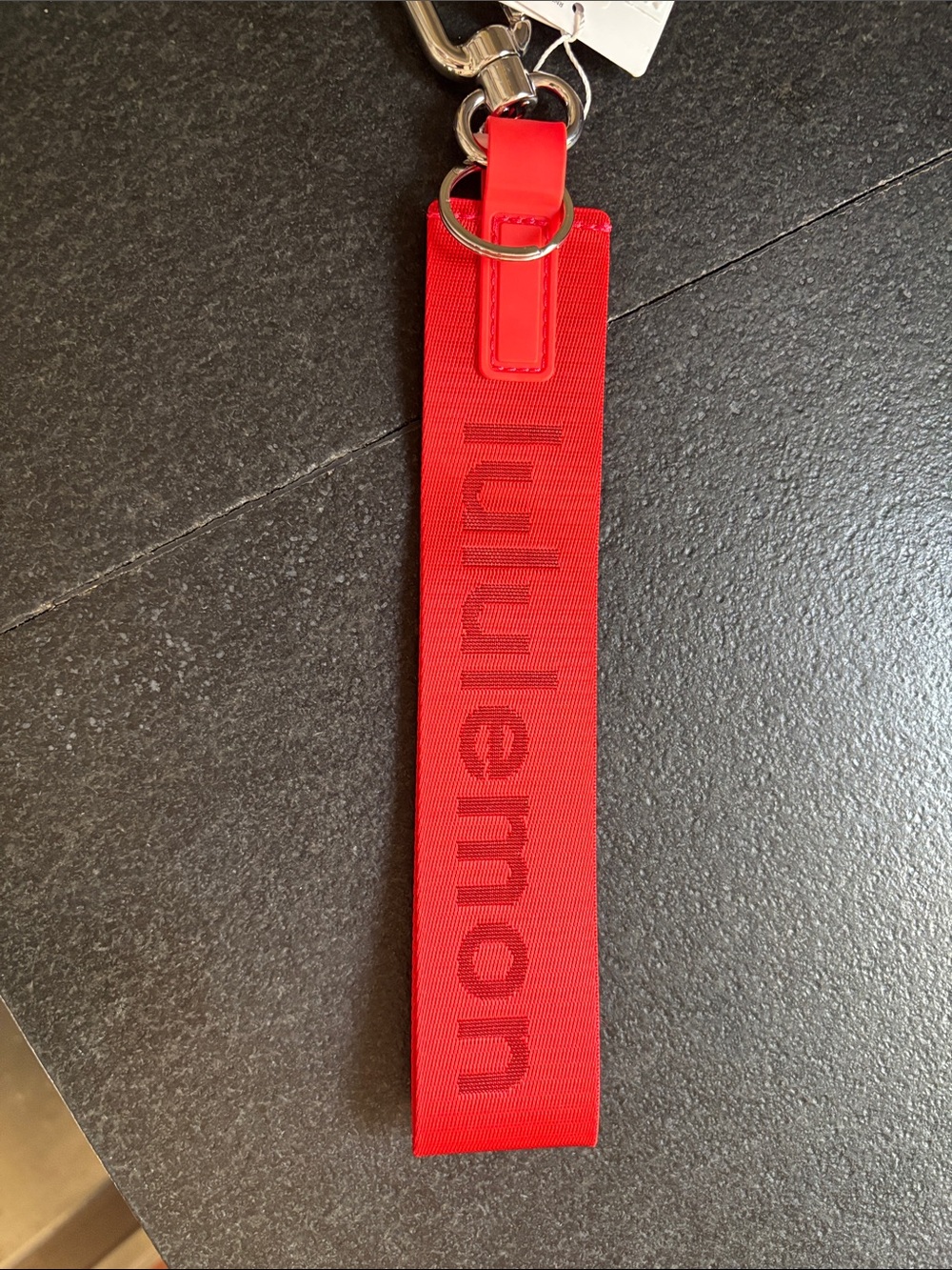 Lululemon Never Lost Keychain -Cherry Embrr